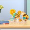 thumbnail image 6 of 19pcs Planet Themed Wooden Craft Kit - Unfinished Wood Crafts - Paintable - Modern - Unisex - Ages 3+ for making, 6 of 6