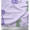 thumbnail image 1 of Soimoi Silk Fabric Paisley Block Print Sewing Fabric Yard 42 Inch Wide, 1 of 3