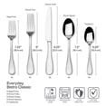 thumbnail image 4 of Fitz and Floyd Everyday Bistro Classic 18.0 Stainless Steel Forged 45-Pc Flatware Set, Service for 8, 4 of 11