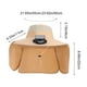 thumbnail image 3 of Sombrero de pescador solar con visera grande de verano, sombrero de pescador impermeable y de secado rápido con ventilador solar recargable, color caqui, 3 of 6