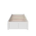 thumbnail image 5 of AFI Concord Twin Solid Wood Platform Bed with Footboard & Twin Trundle, White, 5 of 6