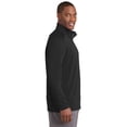 thumbnail image 3 of Sport-Tek Sport Wick Textured 1/4 Zip Pullover-XS (Black), 3 of 6
