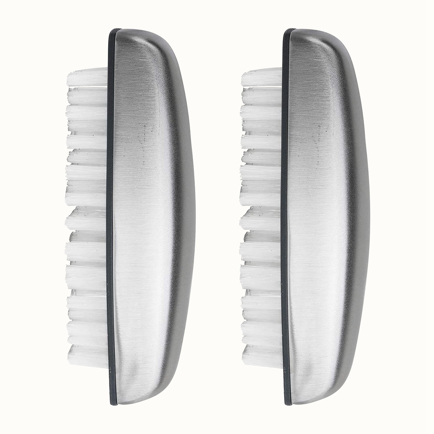 2 Pcs Nail Brush,Stainless Steel Hand Wash Brushes Fingernail Brush,for