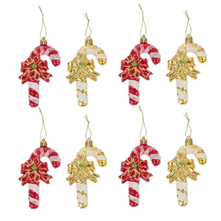 

NICEXMAS 8pcs Christmas Cane Scene Hanging Decors Creative Xmas Pendants Festival Decors