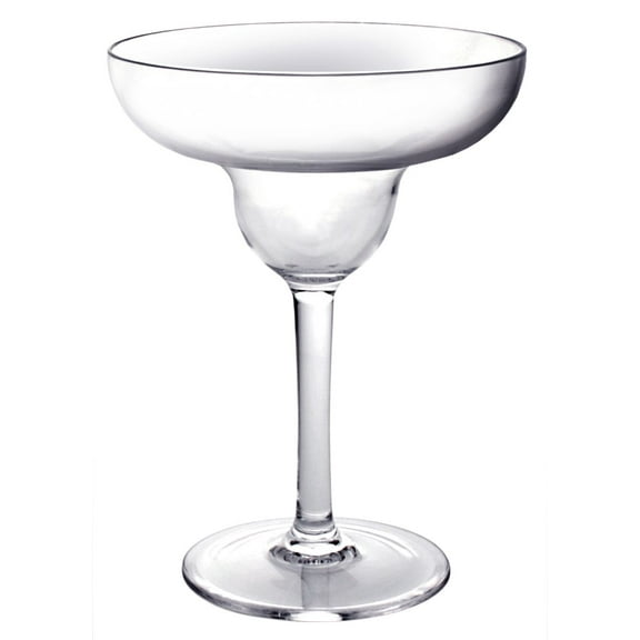 TrueCraftware- 11 oz Polycarbonate Margarita Glass Clear Color- Stemware Beverage Plastic Drinking Glass Margarita Cup Martini Frozen Daiquiri Frozen Cocktail Glass
