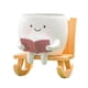 thumbnail image 1 of Maceta mecedora con cara sonriente, maceta de mesa para suculentas, maceta de resina con cabeza de dibujos animados para plantas de interior y exterior., 1 of 8