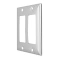 thumbnail image 2 of Placa 2 Unidades Leviton Acero Inoxidable 10.7X10.5X0.3 Cm, 2 of 3