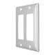 thumbnail image 2 of Placa 2 Unidades Leviton Acero Inoxidable 10.7X10.5X0.3 Cm, 2 of 3