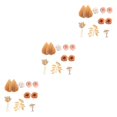thumbnail image 4 of Ounissouiy Decoraciones para tartas bohemias llamativas, para cualquier ocasión, decoraciones para decoración de tartas bohemias, juego de 3 Type1 NO1, 4 of 6