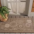 thumbnail image 2 of Safavieh Courtyard Hugo Oriental Indoor/Outdoor Area Rug, Brown/Natural, 2'7" x 5', 2 of 14