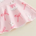 thumbnail image 5 of WUANDIXFA My First Easter Baby Girl Outfit Easter Bunny Shirt Onesie Romper Bell Bottoms Pants Easter Clothes (White, 3-6 Months), 5 of 9