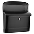 thumbnail image 2 of Architectural Mailboxes Princeton™ Locking, Wall-Mounted Mailbox for Outside, Metal Galvanized Steel Medium Mail box with Lock and Key Drop Box, Black, 2 of 6