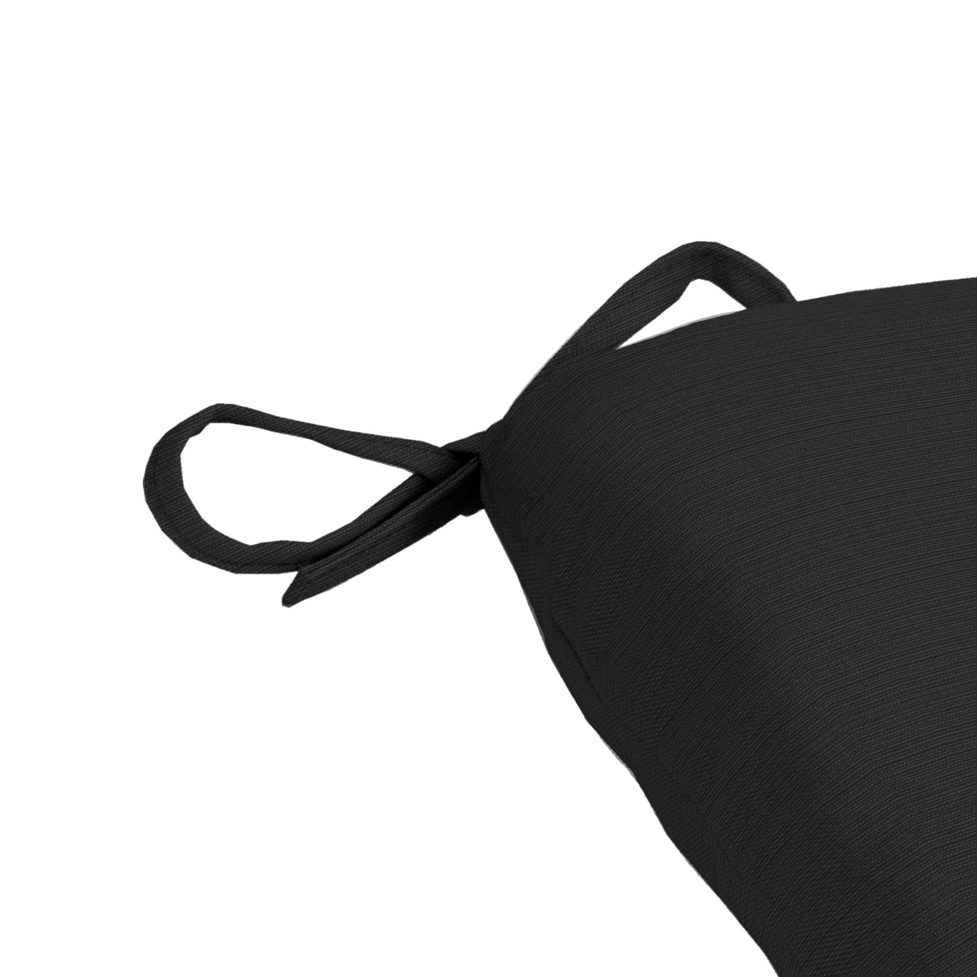 Mainstays 15.5"D x 17"W Black Rectangle Outdoor Seat Pad (1 Pack)