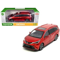 Toyota Sienna Minivan Red Metallic 1/24 Die Cast Model Car