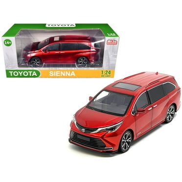 Toyota Sienna Minivan Red Metallic 1/24 Die Cast Model Car