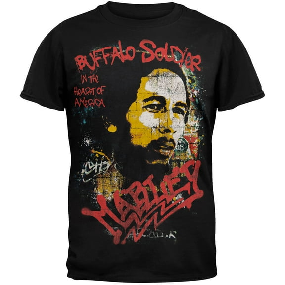 Bob Marley Men's Heart Of America Short Sleeve T Shirt