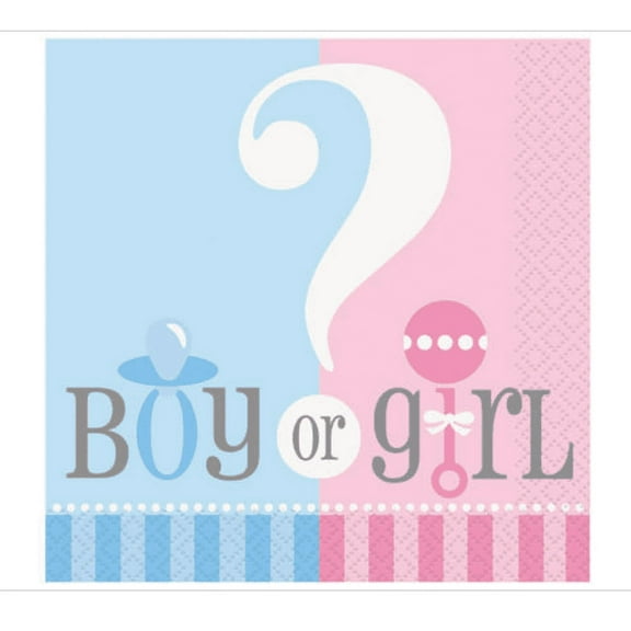 Gender Reveal Beverage Napkins (24 Count)