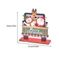 thumbnail image 3 of Yuarrent Rebanadas de Navidad con soporte Navidad Papá Noel Decoración de de coche Impresión colorida Montaje Adornos Bar Hotel Fiesta Kits de decoración para fiestas tipo 3 Yuarrent HA069474-03, 3 of 6