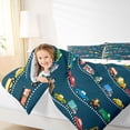 thumbnail image 4 of Castle Fairy Kids Teens Boys Kawaii Car Full Size Comforter Sets 3-Piece,Transportation Theme Bedding Comforter Set,Construction Vehicles Lightweight Bedding Sets,Lightweight Room Decor,Reversible, 4 of 8