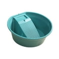 thumbnail image 4 of Lavabo de tabla de lavar, lavabo de limpieza con tabla de lavandería, de lavado portátil para camisetas, ropa interior, calcetines, lavado a mano Verde, 4 of 8