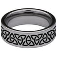thumbnail image 4 of Celtic Chain Tungsten Carbide Ring, 4 of 9