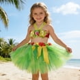 thumbnail image 2 of Vividxx Dress For Girls Tropical Luau Party Dress With Skirt For Beach Bonfire Dance Performance And Theme Celebration 5-6 Years, 2 of 6