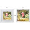 thumbnail image 4 of AmPm 2 Pack White 6x6 Picture Frame, Wooden Photo frame, For Wall and Desktop Display, 4 of 6