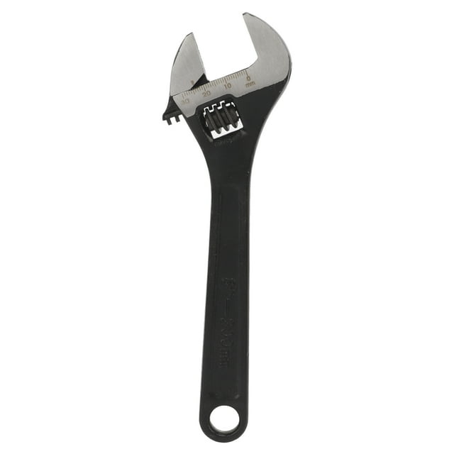Clé à Extrémité Ouverte, Clé Réglable à l'Épreuve de la Rouille 45 Acier Plus Grande Molette Haute Dureté pour Professionnel pour la Maison pour Industriel 6 Po / 150mm, 8 Po / 205mm, 10 Po / 250mm, 12 Po / 300mm