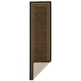 thumbnail image 2 of Ottomanson Ottohome Collection Non-Slip Rubberback Bordered Design Indoor Area Runner Rug, Brown, 2 of 7