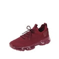 thumbnail image 2 of Flow-19 Stretch Elastic Mesh Lace Up Rubber Air Bubble Cushion Fashion Sneaker ( Burgundy, 8), 2 of 2