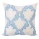 thumbnail image 1 of Fundas de almohada, fundas de almohada decorativas de 35 x 35 cm (14 x 14 pulgadas) en azul, fundas de almohada de seda, fundas de almohada hechas a mano, estilo victoriano, toile francés - Riviera, 1 of 4