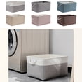 thumbnail image 4 of relayinert Conteneur de Rangement pour Organisation et Poignée en Corde Robuste Boîte de Rangement Pliable Macaron Bleu Clair 31*21*13) 1ensemble, 4 of 6