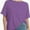 Purple, variant on Oversized T Shirts for Women Short Sleeve Loose Fit Crewneck Summer Tops Casual Basic Rolled Sleeves Tee Shirt