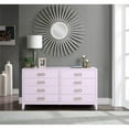 thumbnail image 2 of Meridian Furniture Bowtie Pink / Gold Dresser, 2 of 9