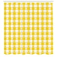 thumbnail image 3 of Ambesonne Yellow and White Shower Curtain, Country Picnic, 69"Wx84"L, Yellow White, 3 of 3