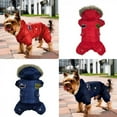thumbnail image 3 of Clearance! Winter Pet Dog Jumpsuit Clothes Pet Hooded Four Legged Jacket Coat for Small Medium Dogs Pet Chihuahua Yorkshire Clothing, 3 of 6