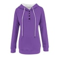 thumbnail image 6 of SELONE Women's Hoodies Sweatshirts Pullover Sweatshirts with Pocket Long Sleeved Soild Tops Loose Fashionable Clothes, 6 of 6