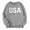 Grey, variant on LIIPEE Girls Boys Hoodies Fall Winter Casual Long Sleeve Letter American Flag Printed Round Neck Pullover Hoodless Sweatshirt Kids Classic School Outdoor Play Casual Outings Hoodie,Black,3-4 Years