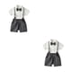thumbnail image 3 of Minnieouse Camisa de manga corta de verano para niños, conjunto de pantalones, fiesta, banquete, boda, pajarita para niños, ropa, pantalones Type9 NO9, 3 of 6