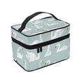 thumbnail image 4 of Yiaed White Swan Print Makeup Bag Travel Cosmetic Bags for Women Girls Zipper Pouch Makeup Organizer, 4 of 4
