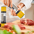 thumbnail image 5 of Salt and Pepper Grinder - 2 in 1 Manual Salt Pepper Mill Herb Spice Grinder Shakers Refillable2pcs yellow, 5 of 5