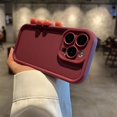 thumbnail image 5 of Luxury Solid Color Anti-Fall Phone Case with Camera Protection Compatible with Apple iPhone 15 14 13 12 11 Pro Max Plus Series, Shock Absorption Air Cushion Feature, Durable TPU Material Cover Accesso, 5 of 5