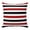 Black Red, variant on Throw Pillow Covers, Red Black Stripe Decorative Throw Pillow Covers 18x18 Inch, Farmhouse Watercolor Modern Geometric Square Linen Pillow Cases for Couch/Living Room/Sofa