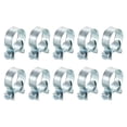 thumbnail image 1 of Unique Bargains 10Pack Mini Tuyau de Carburant Tuyau Pince, Réglable 17-19mm, Zingué, 1 of 5