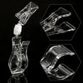 thumbnail image 2 of 20 Pieces Double Sided Sign Clip, Clear Retail Merchandising Signs Display Tags, Plastic Sign Holder Rotatable Pop Clip-on Promotion Clips Stand for Label, Basket, Business Cards, 2 of 6