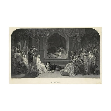 Engraving of A Scene from Hamlet Print Wall Art (Best Scenes From Hamlet)