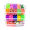 thumbnail image 2 of DIY Rainbow Rubber Band Craft Kit for Kids 7-14: 15000 Strands, 3-Tier Storage, English Instructions – Enhance Creativity, Hand-Eye Coordination & Interactive Play with Safe, Durable Material for, 2 of 6