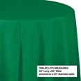thumbnail image 2 of 12/Case Bulk Emerald Green Round Plastic 82 inch Table Covers, 2 of 6