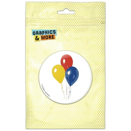 

Balloons Red Blue Yellow Birthday Refrigerator Button Magnet