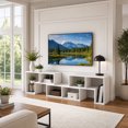 thumbnail image 2 of 3 PCS Adjustable TV Stand Minimalist Entertainment Center for 43/ 55 /60/ 65 Inch TV Media Console Table ,White, 2 of 8